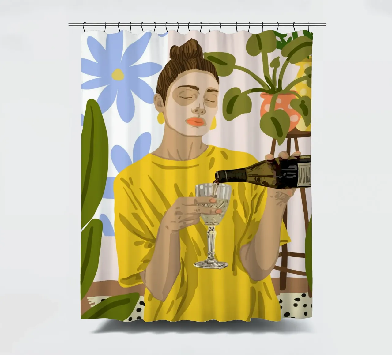 Cura di sé, bellezza, routine di cura della pelle Moda tenda da doccia da 83oranges