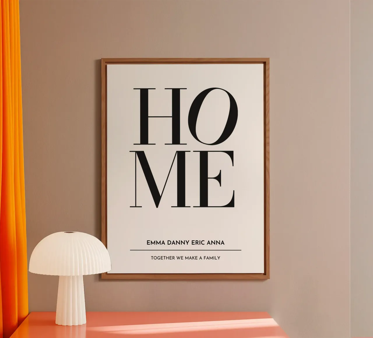 Custom Home family member names design forex plate by Paigaam Studio