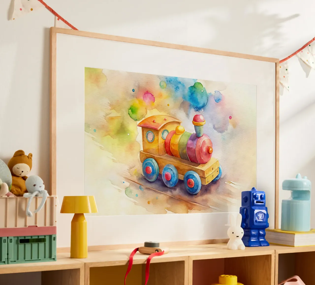 Dekorative Kindereisenbahn Hahnemühle von 🎁 ARTVI-SHOP