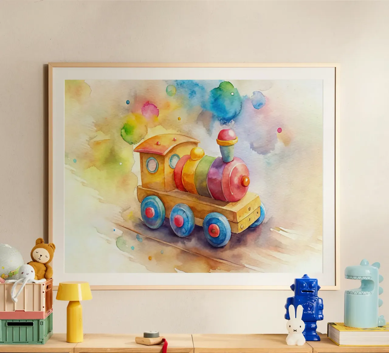 Dekorative Kindereisenbahn Hahnemühle von 🎁 ARTVI-SHOP