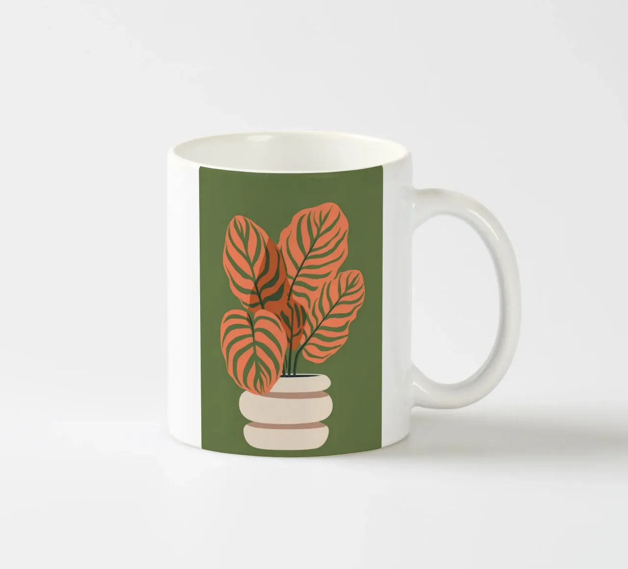 Illustrazione di piante in vaso tazza in ceramica da Seren Liodra