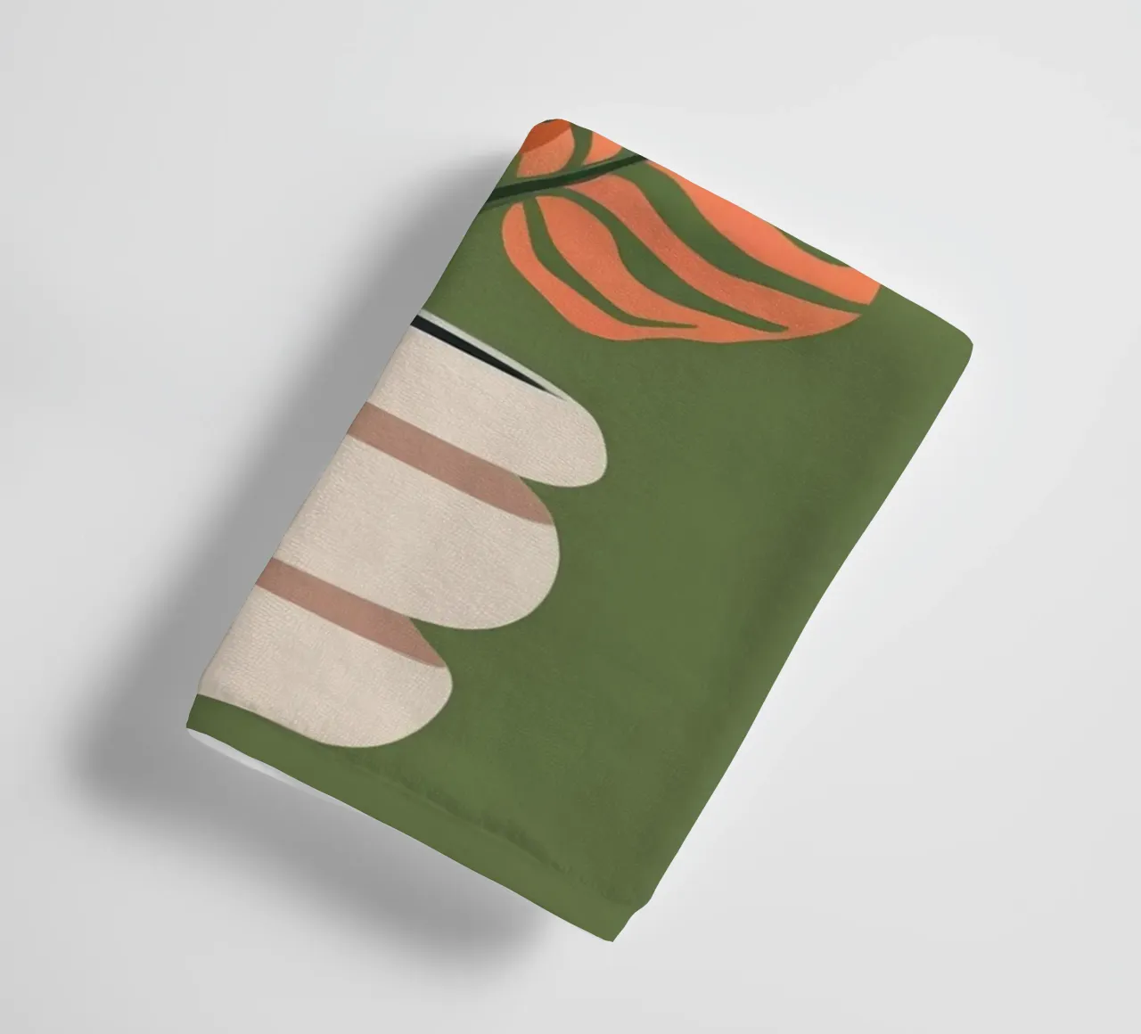 Illustrazione di piante in vaso asciugamano da bagno da Seren Liodra