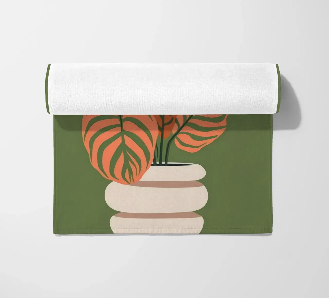 Illustrazione di piante in vaso telo mare da Seren Liodra