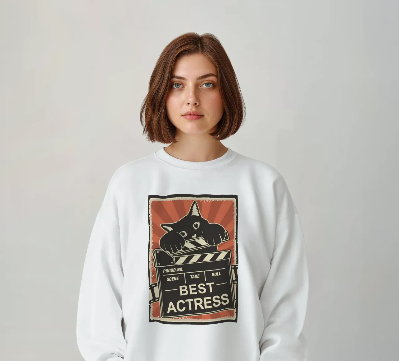 Cat Mejor actriz sudadera de Monique A Hooper