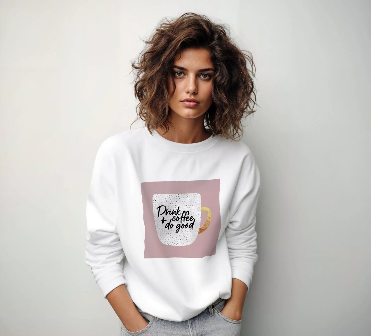Drink Coffee and Do Good 2 felpa da Elisabeth Fredriksson