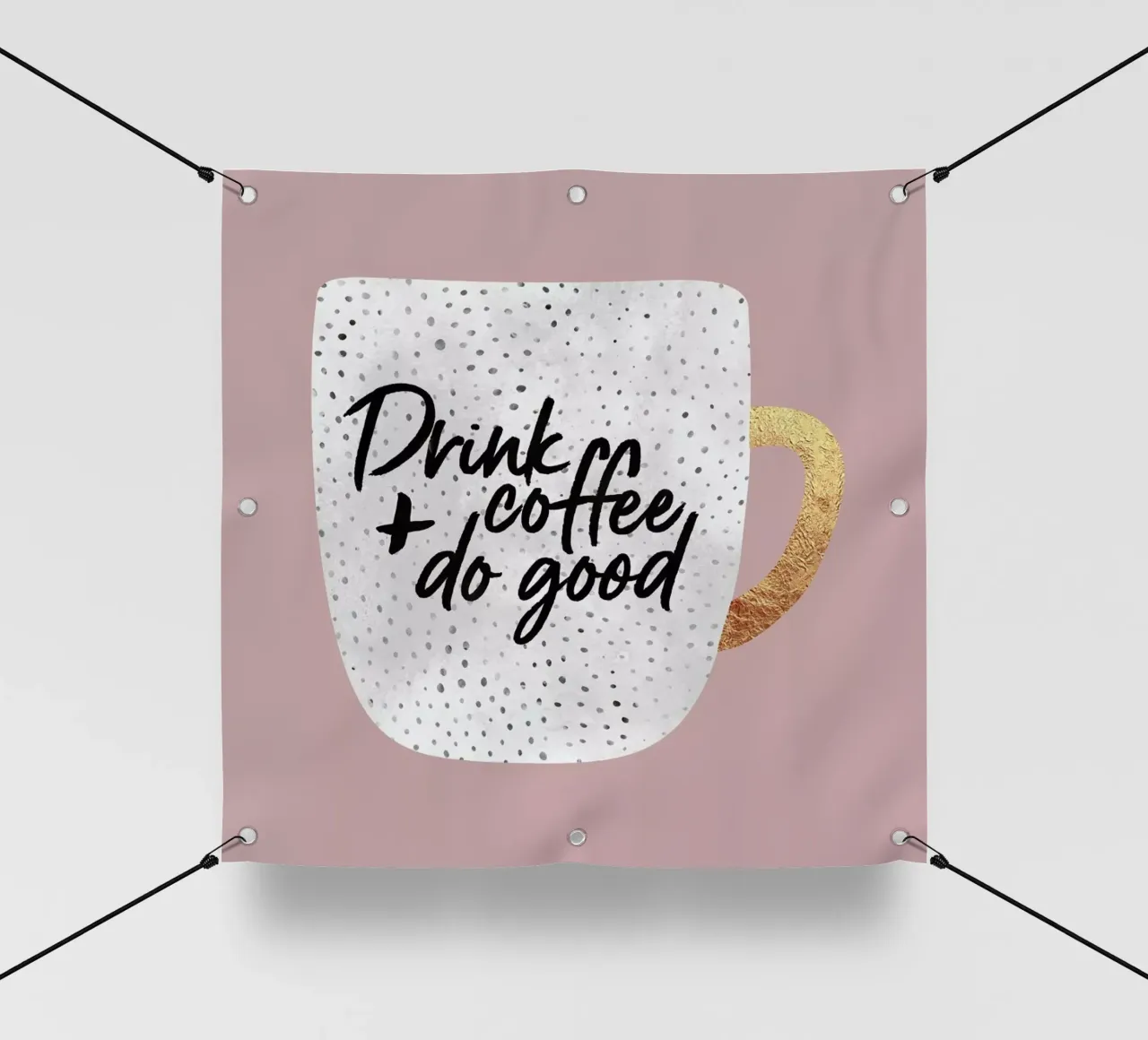 Drink Coffee and Do Good 2 telo in pvc da Elisabeth Fredriksson