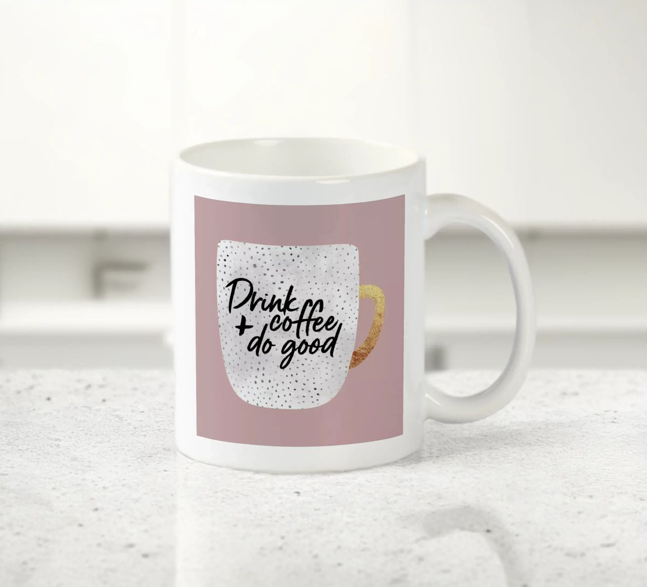 Drink Coffee and Do Good 2 tazza in ceramica da Elisabeth Fredriksson