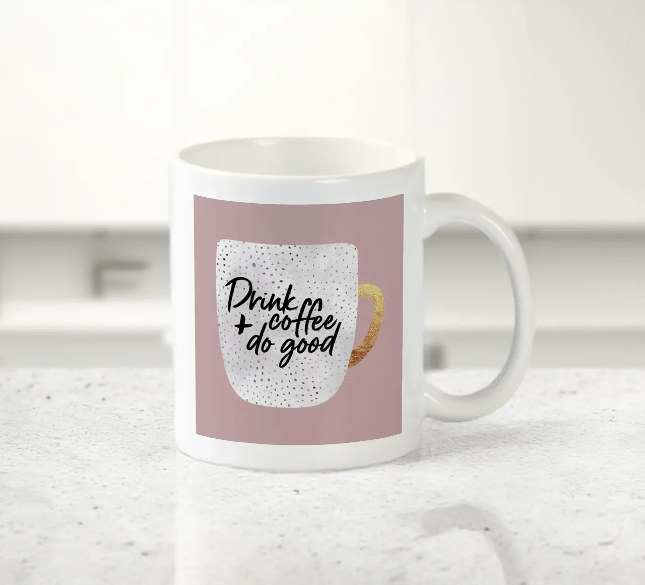 Drink Coffee and Do Good 2 tazza in ceramica da Elisabeth Fredriksson