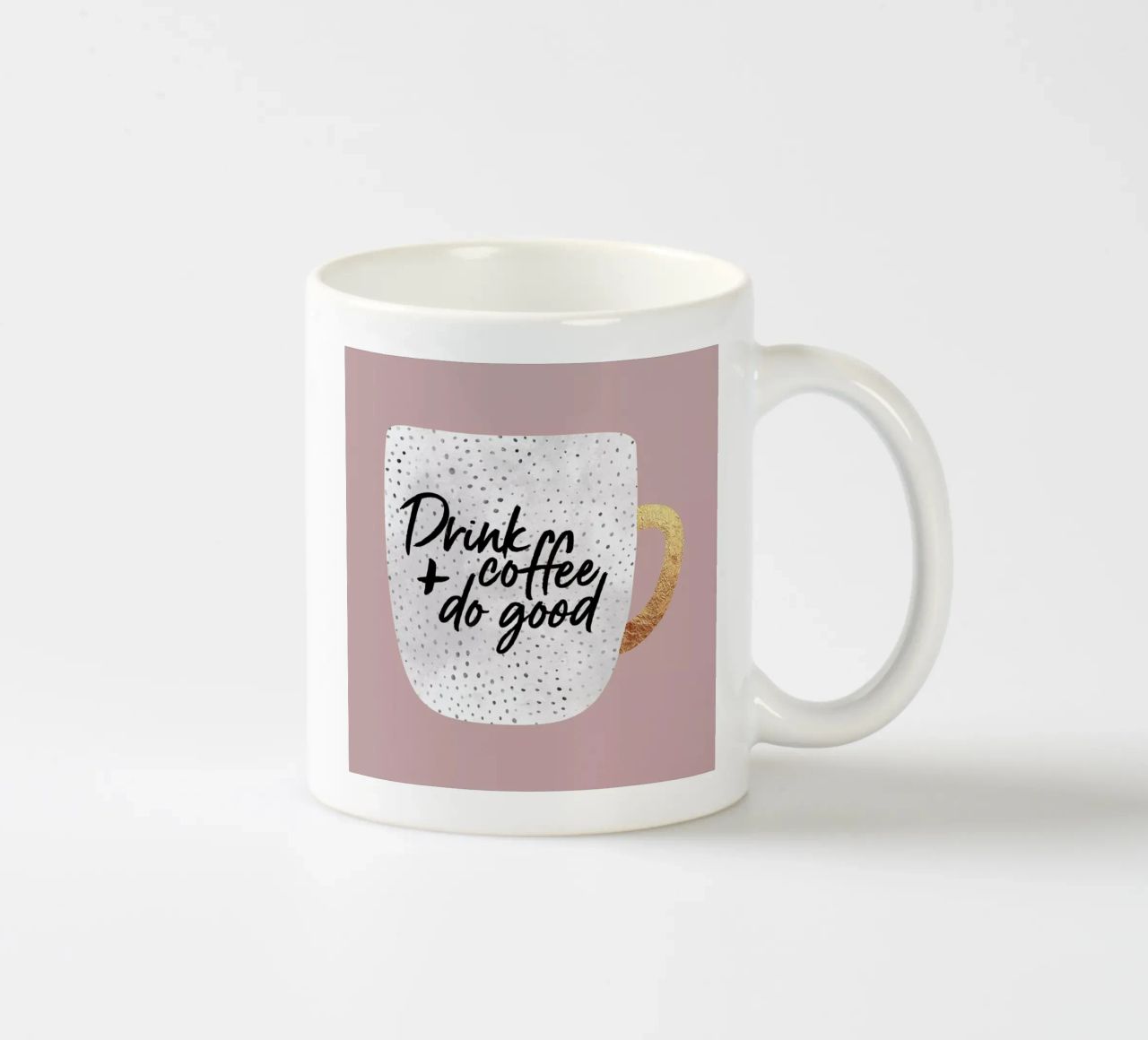 Drink Coffee and Do Good 2 tazza in ceramica da Elisabeth Fredriksson