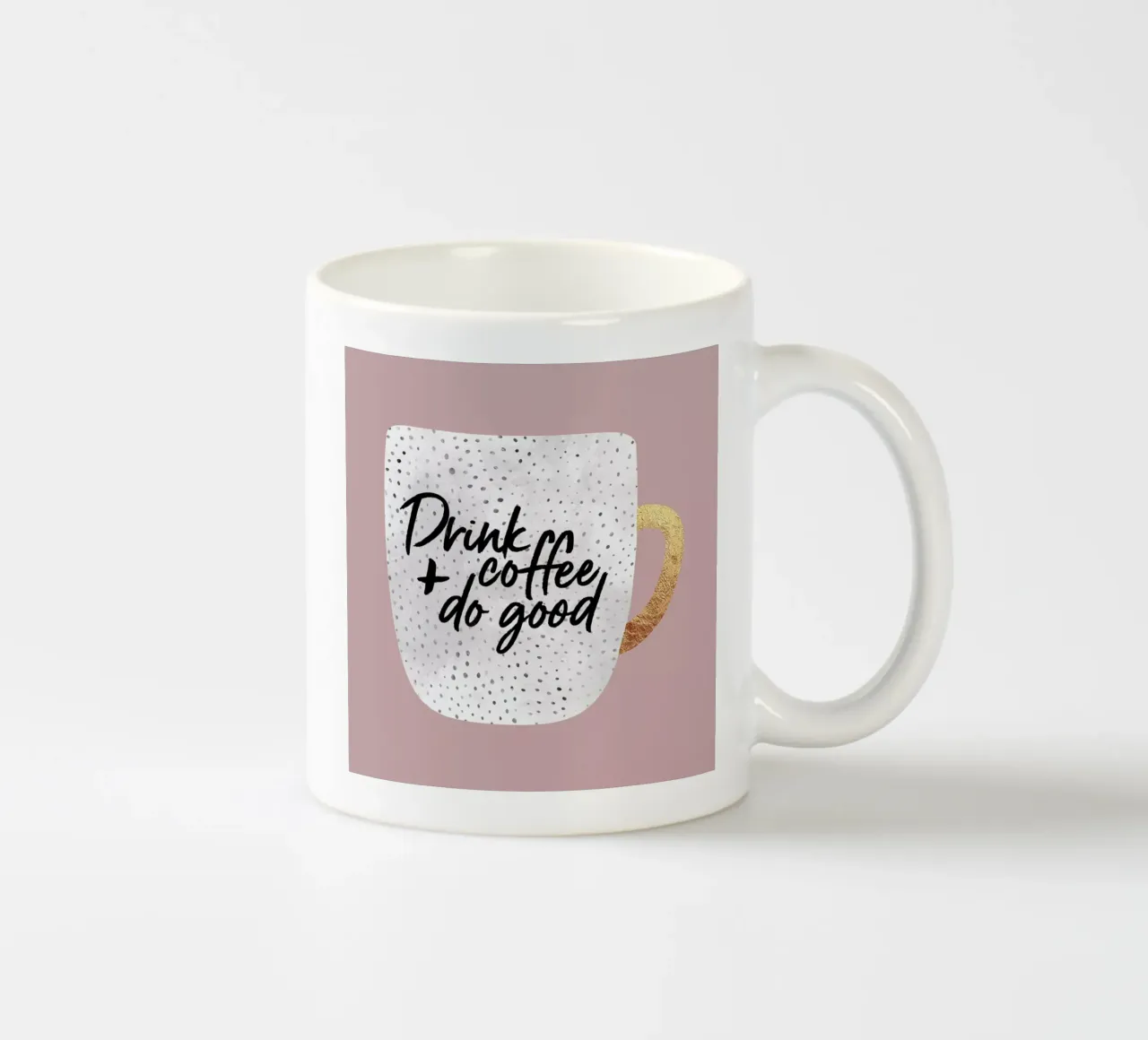 Drink Coffee and Do Good 2 taza de cerámica de Elisabeth Fredriksson