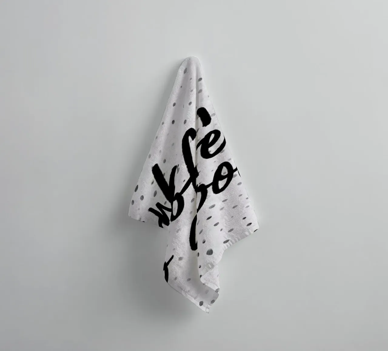 Drink Coffee and Do Good 2 towel by Elisabeth Fredriksson