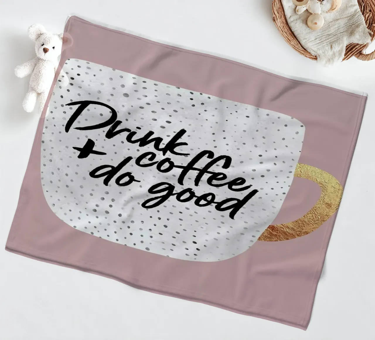 Drink Coffee and Do Good 2 coperta in pile da Elisabeth Fredriksson