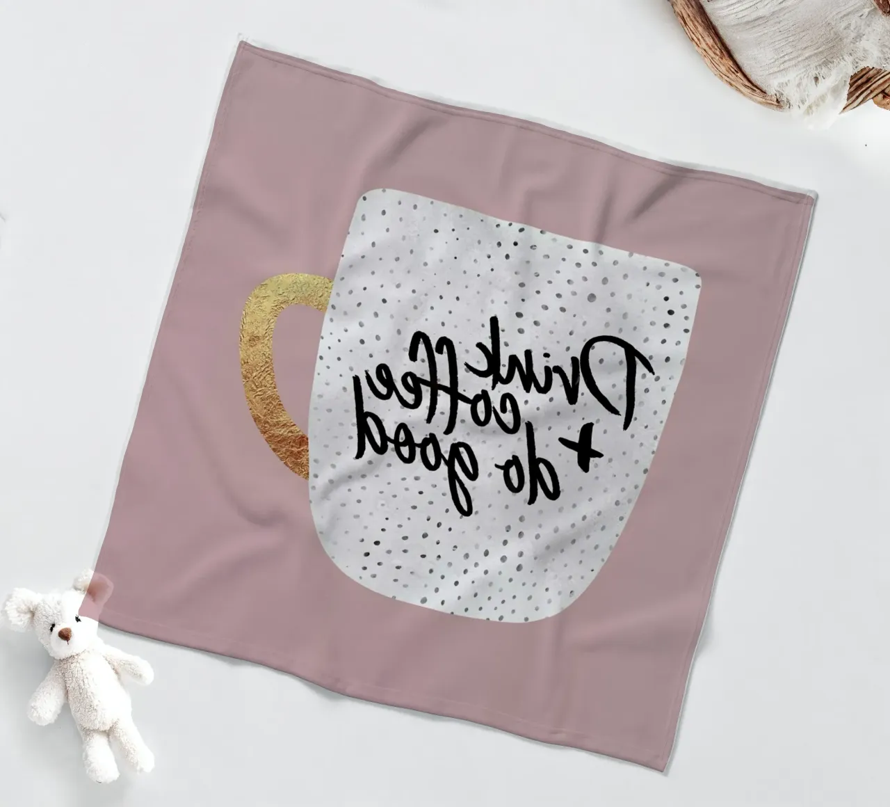 Drink Coffee and Do Good 2 coperta in pile da Elisabeth Fredriksson