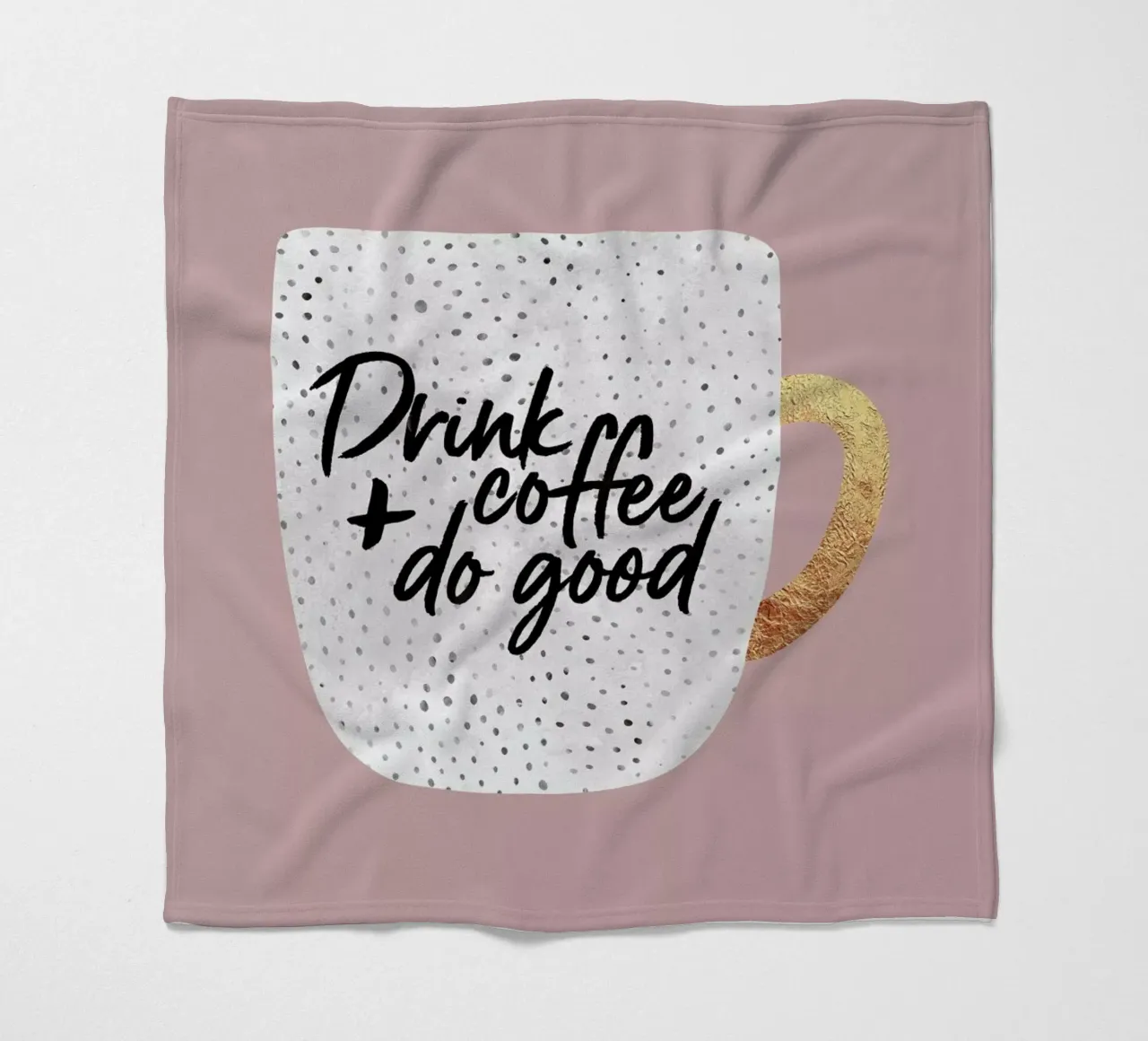 Drink Coffee and Do Good 2 coperta in pile da Elisabeth Fredriksson