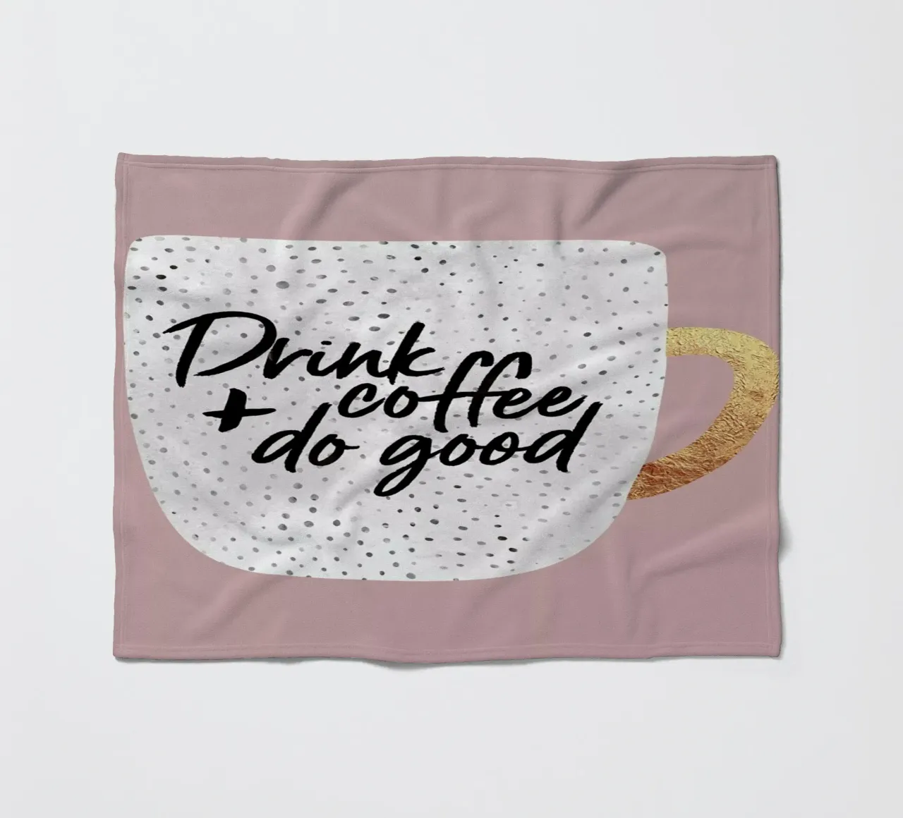 Drink Coffee and Do Good 2 coperta in pile da Elisabeth Fredriksson
