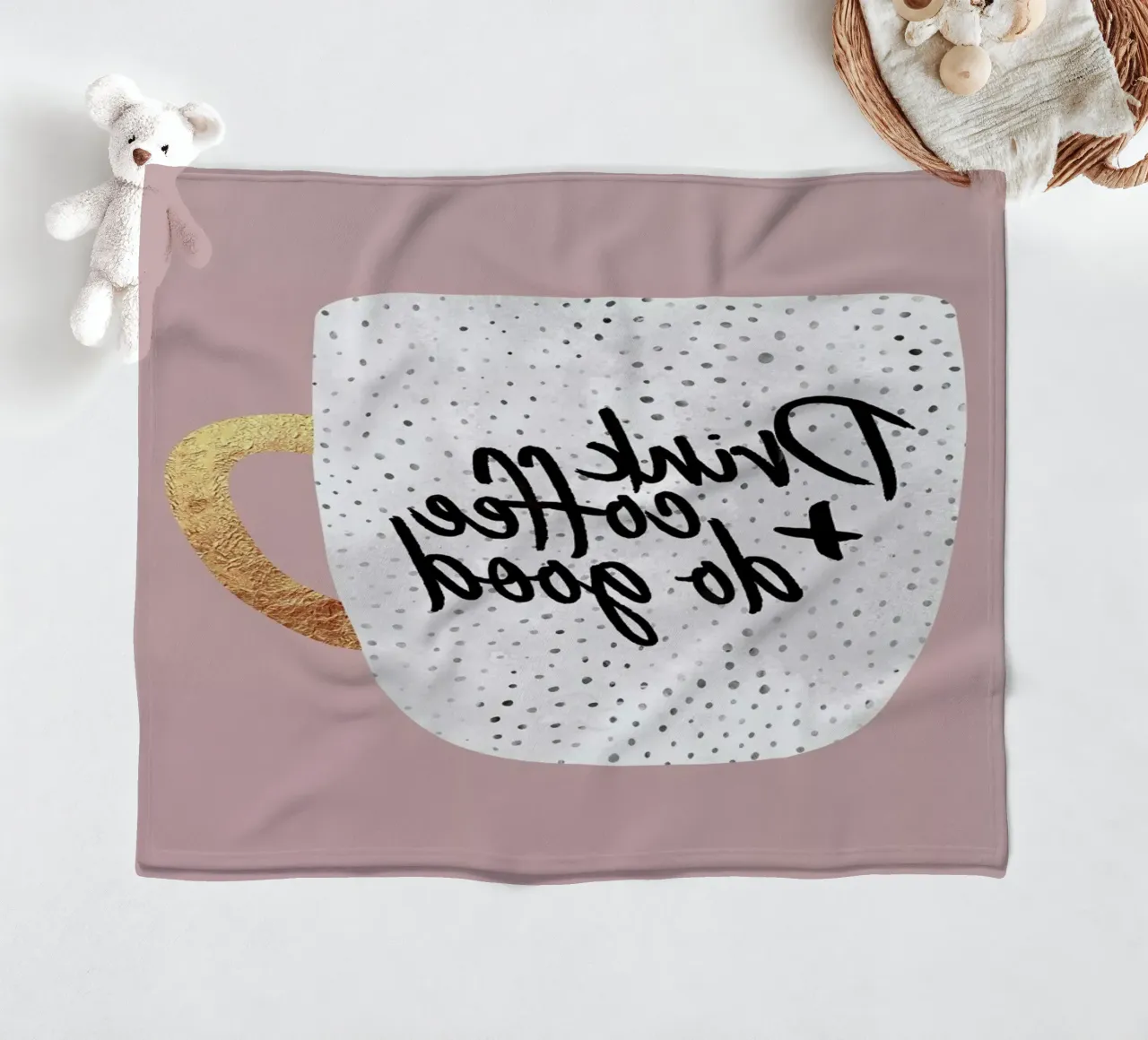 Drink Coffee and Do Good 2 coperta in pile da Elisabeth Fredriksson