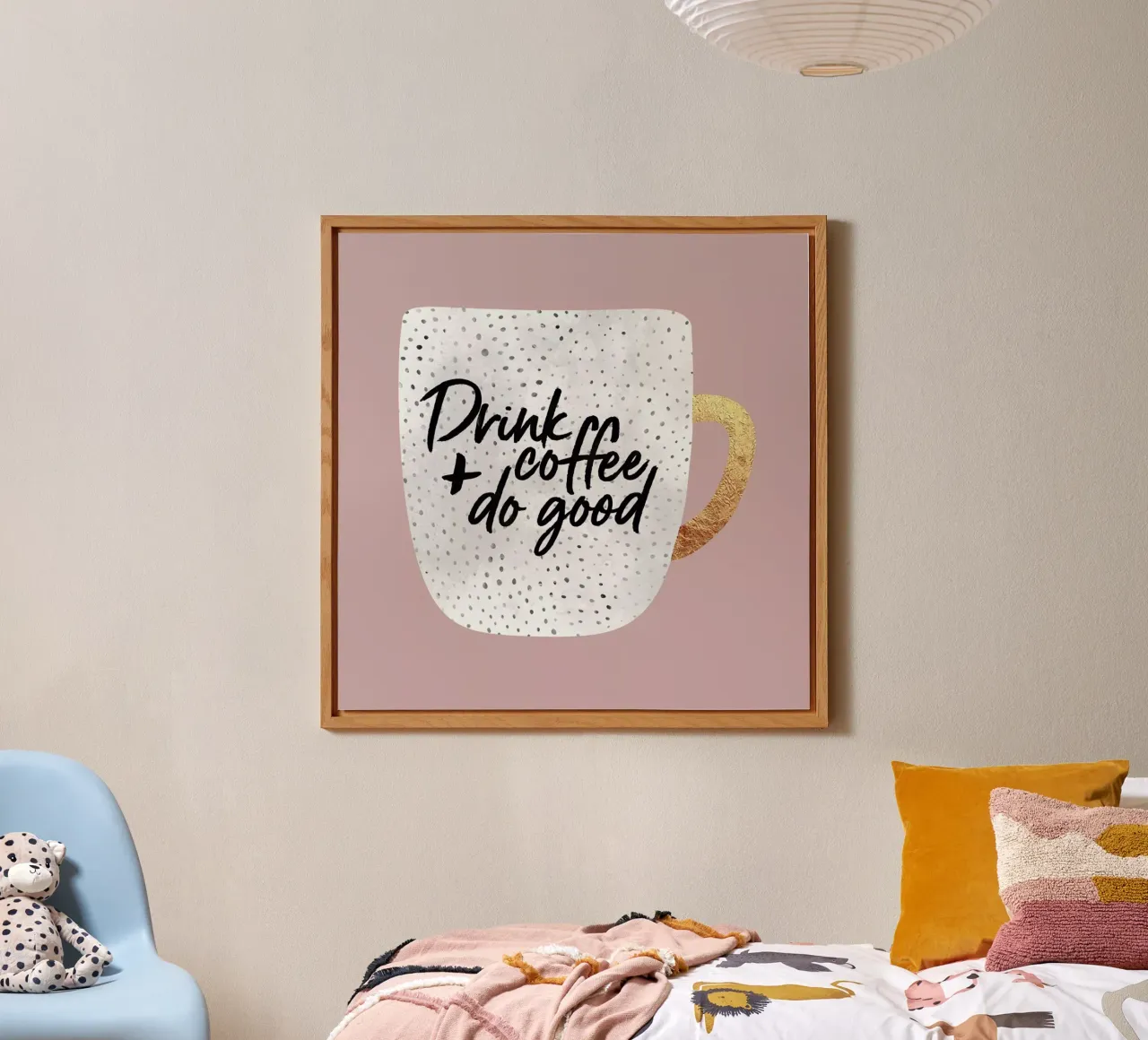 Drink Coffee and Do Good 2 forex plate by Elisabeth Fredriksson