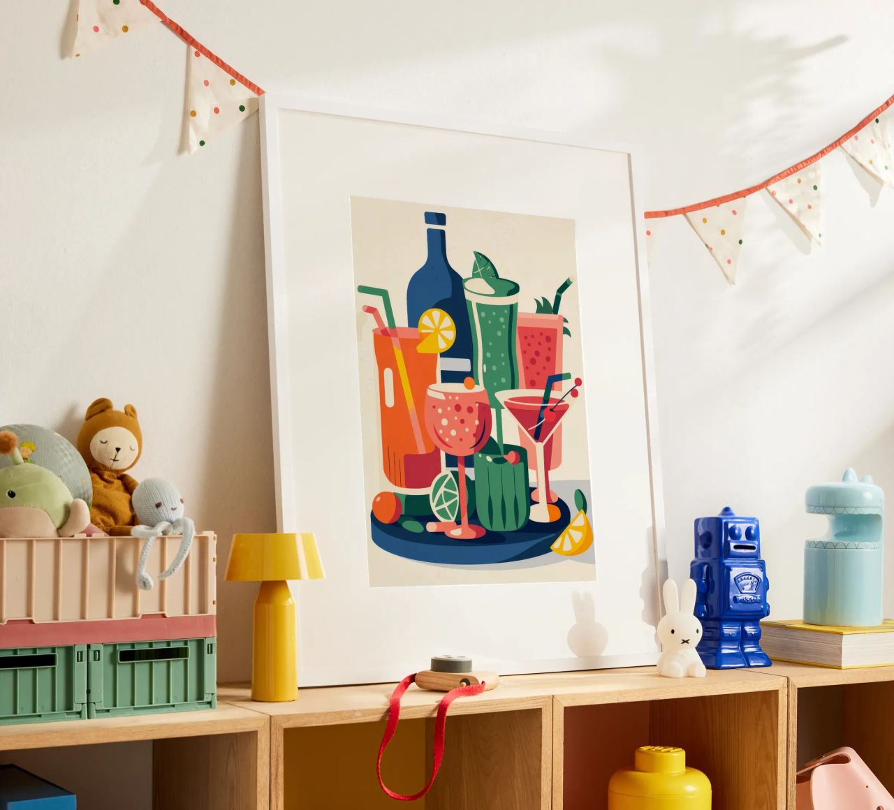 Bunte Cocktailgetränke Poster von Seren Liodra