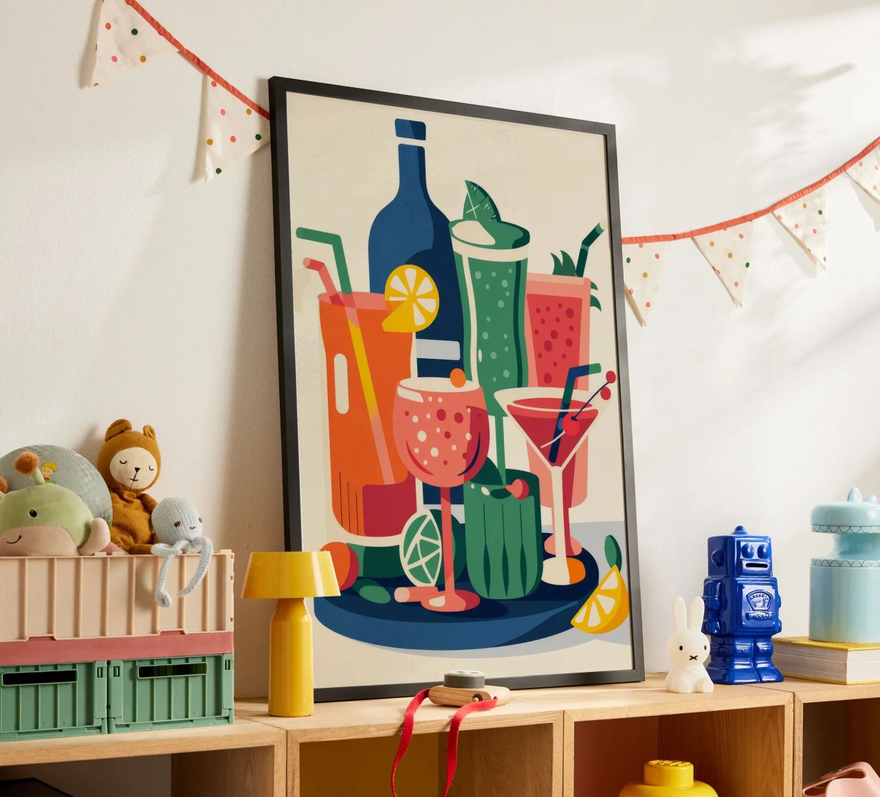 Bunte Cocktailgetränke Poster von Seren Liodra