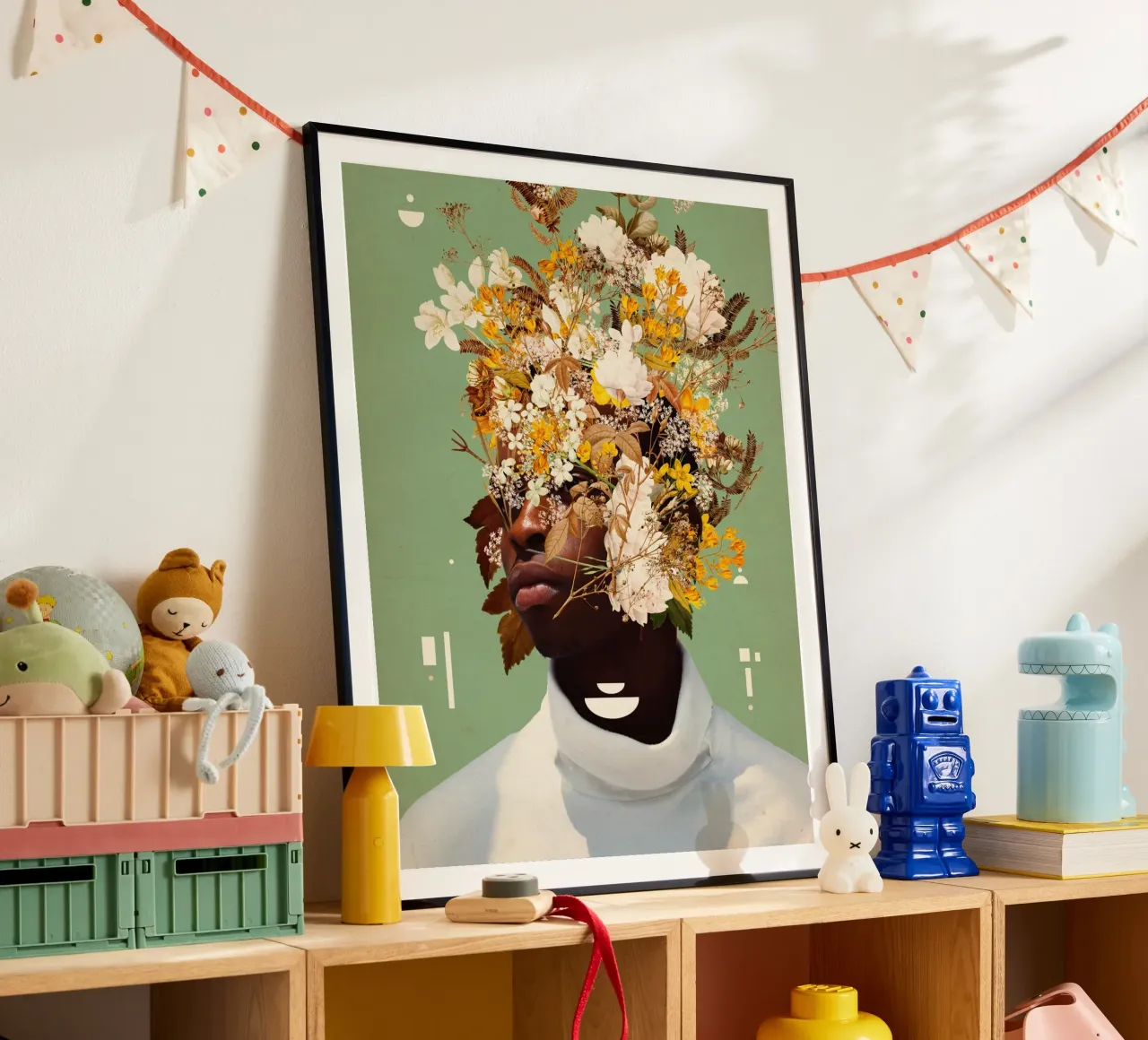 I let You shine in me poster con telaio in alluminio da Frank Moth