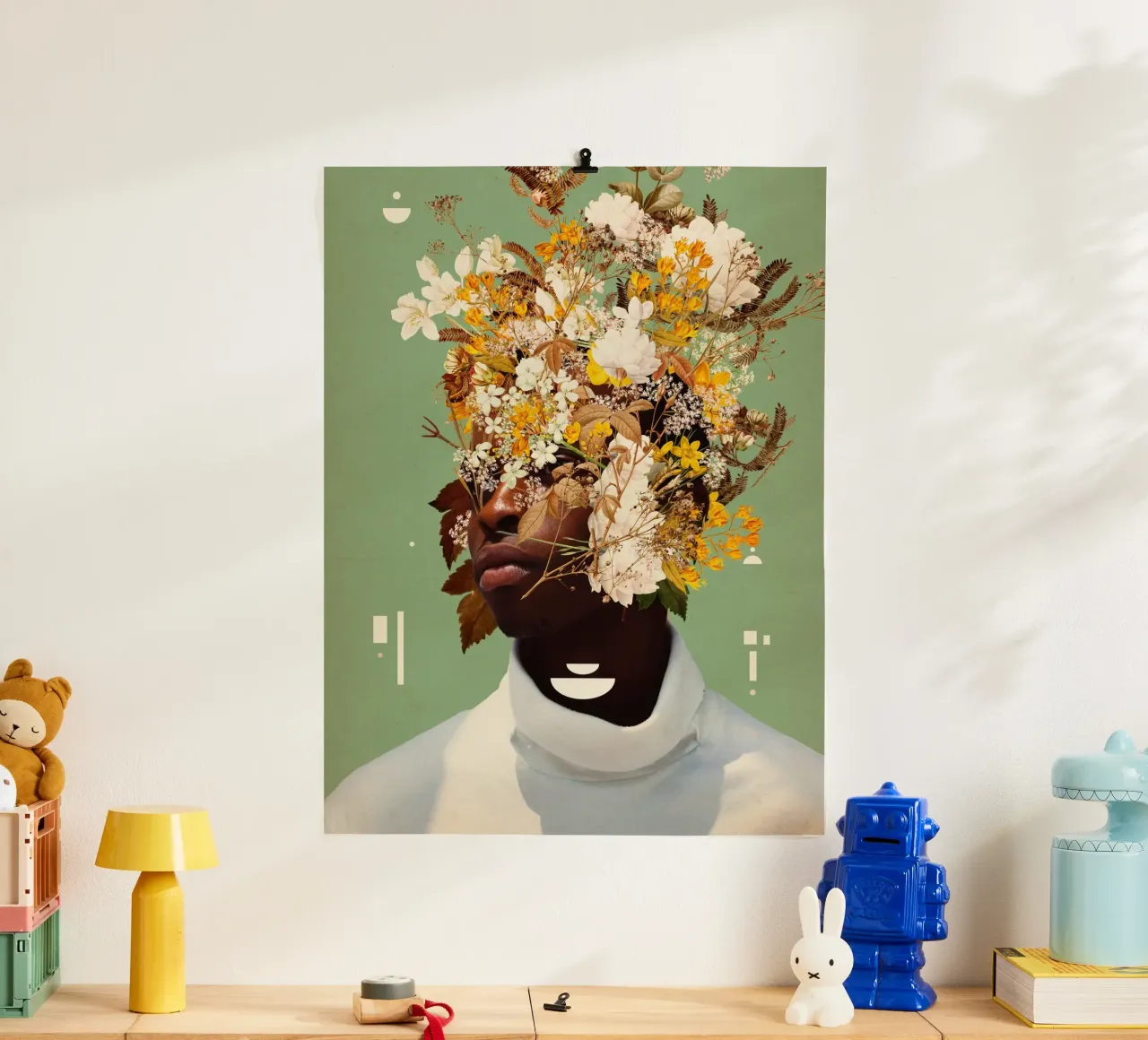I let You shine in me poster con telaio in alluminio da Frank Moth