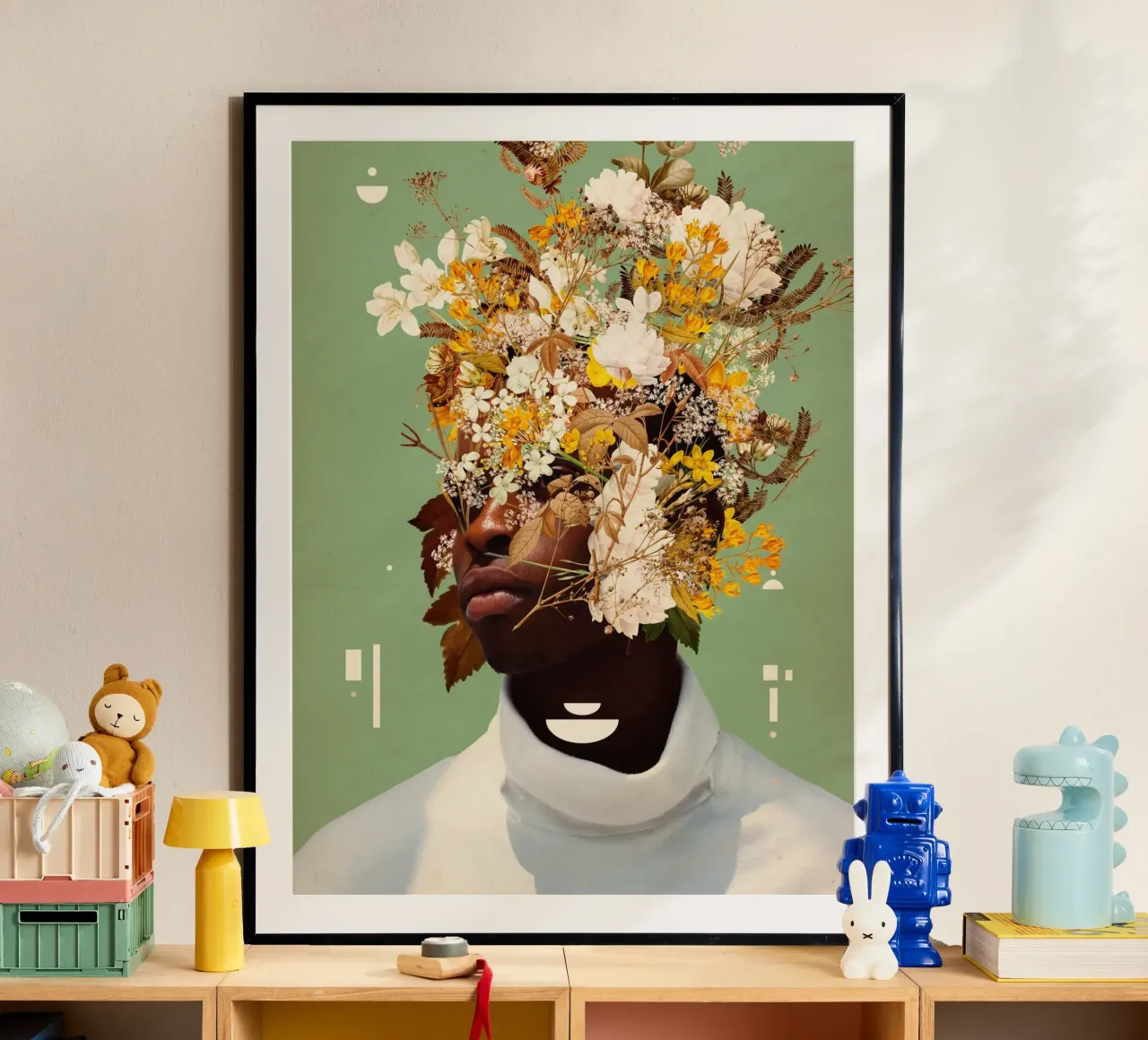 I let You shine in me poster con telaio in alluminio da Frank Moth