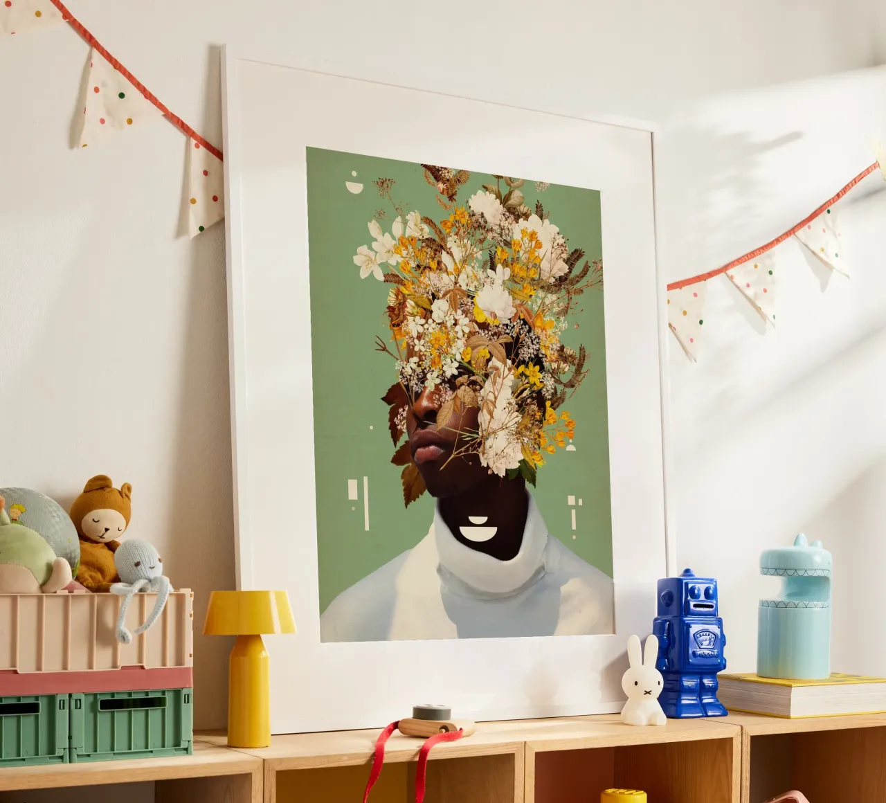I let You shine in me poster con telaio in alluminio da Frank Moth