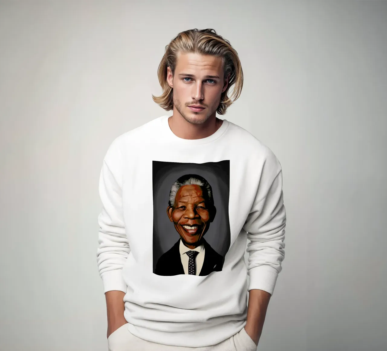 Nelson Mandela felpa da Rob Art | Illustration