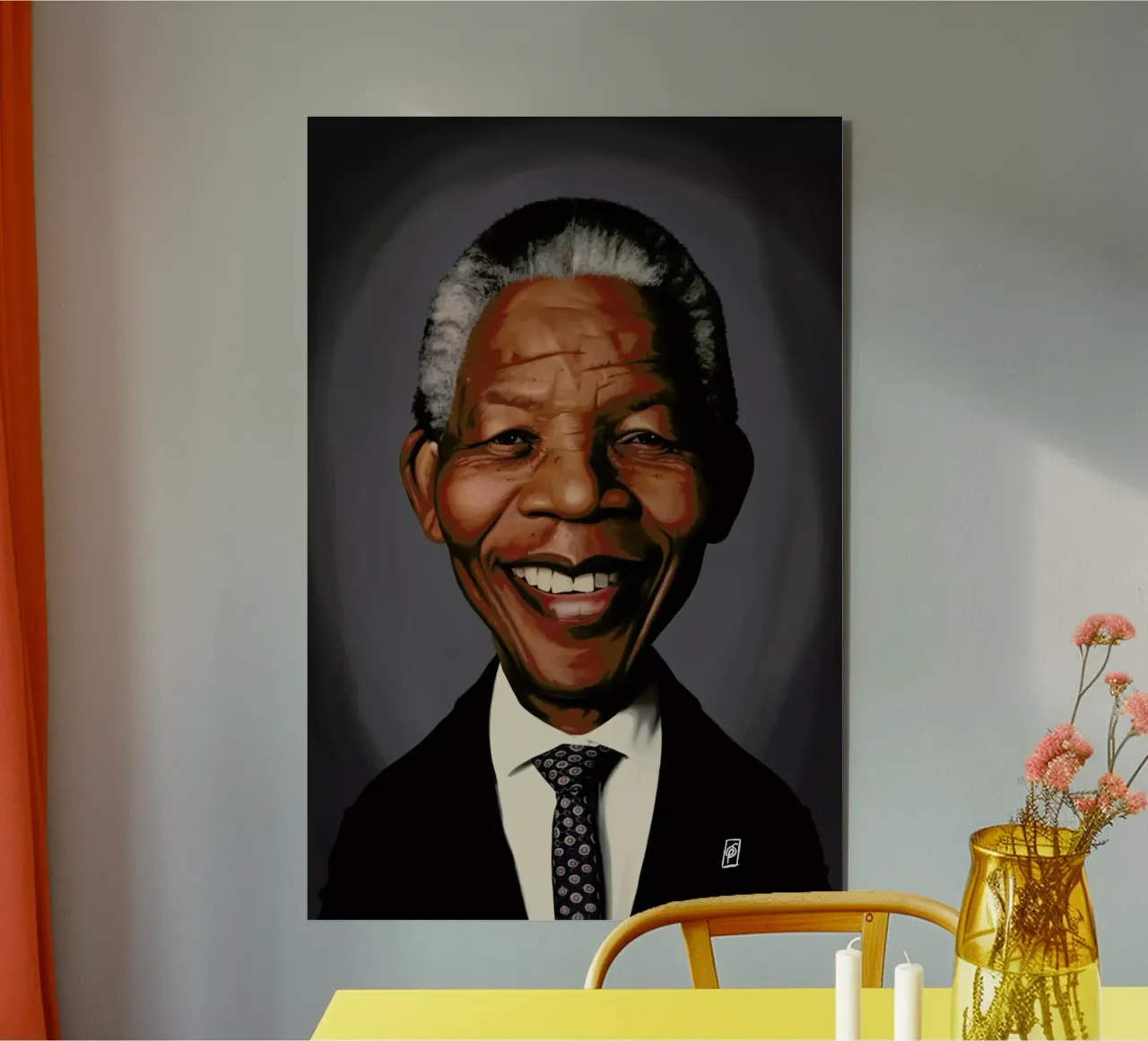 Nelson Mandela forex plate by Rob Art | Illustration