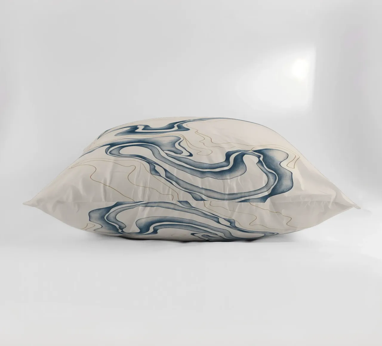 Linee fluide astratte cuscino da Seren Liodra