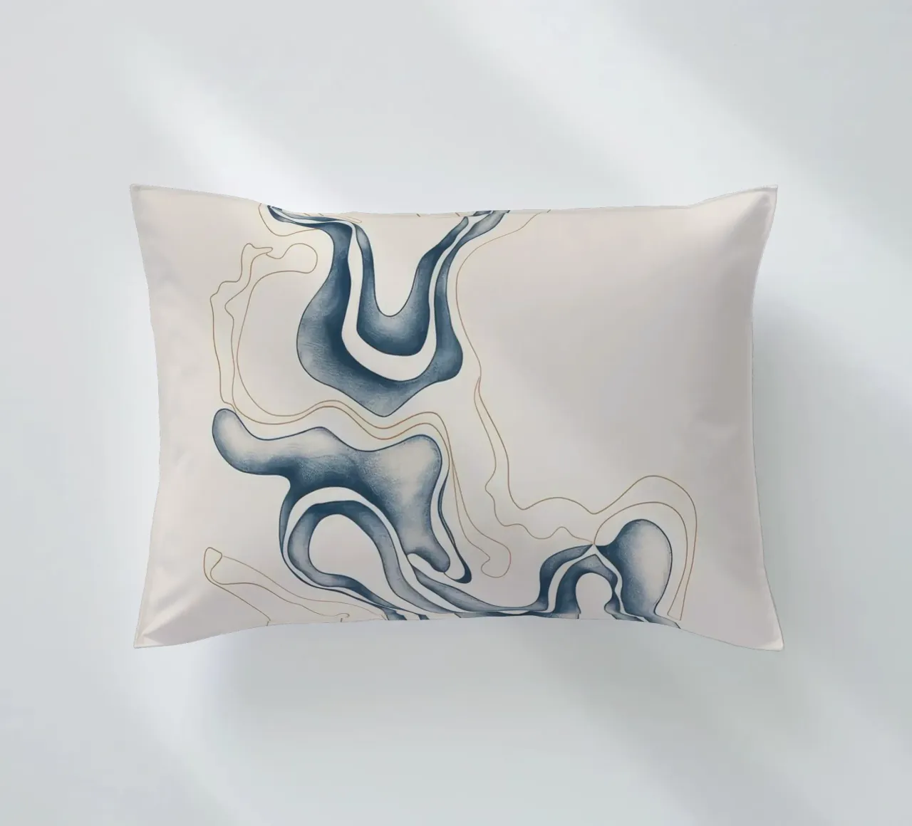 Linee fluide astratte cuscino da Seren Liodra