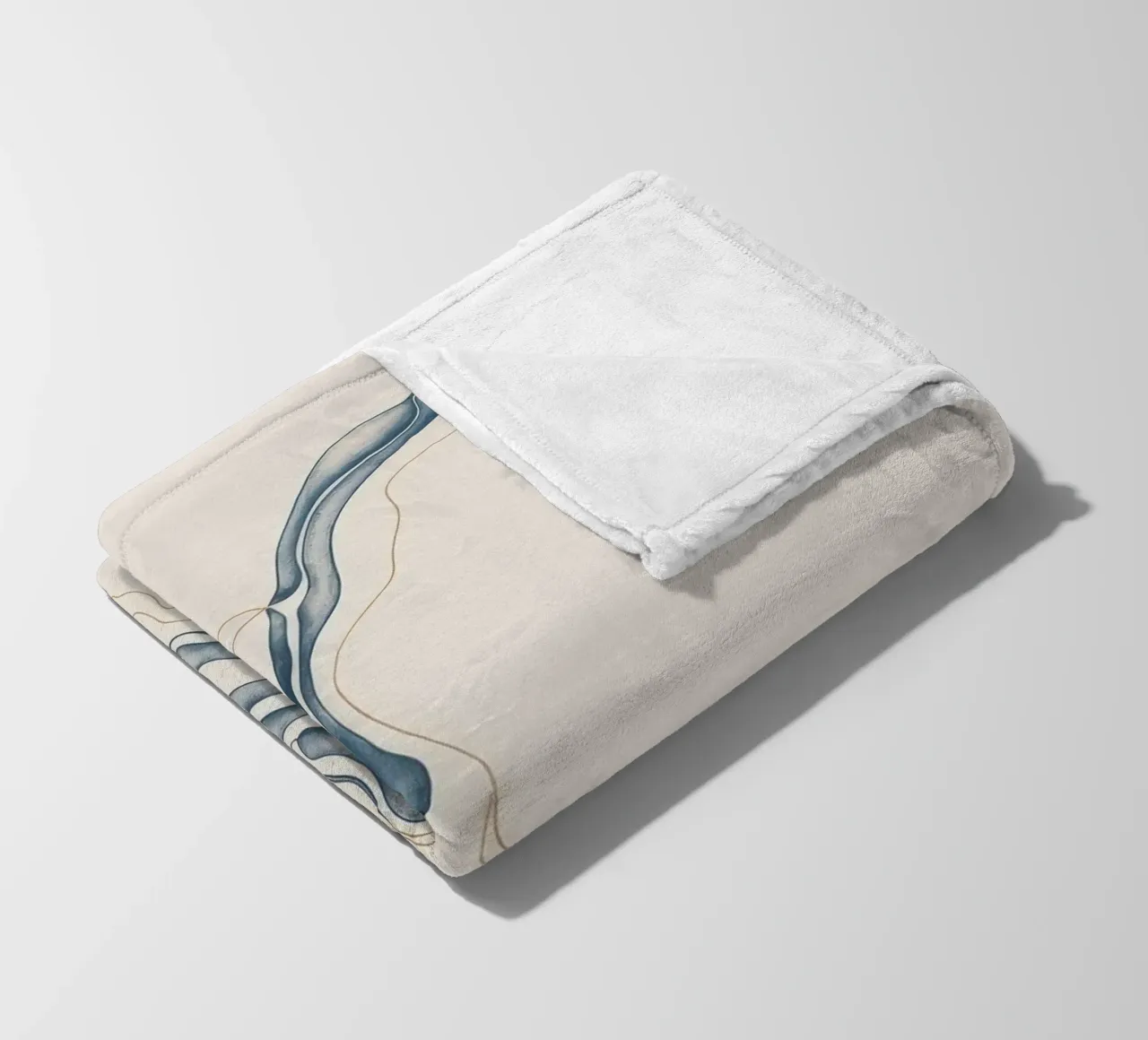 Linee fluide astratte coperta in pile da Seren Liodra