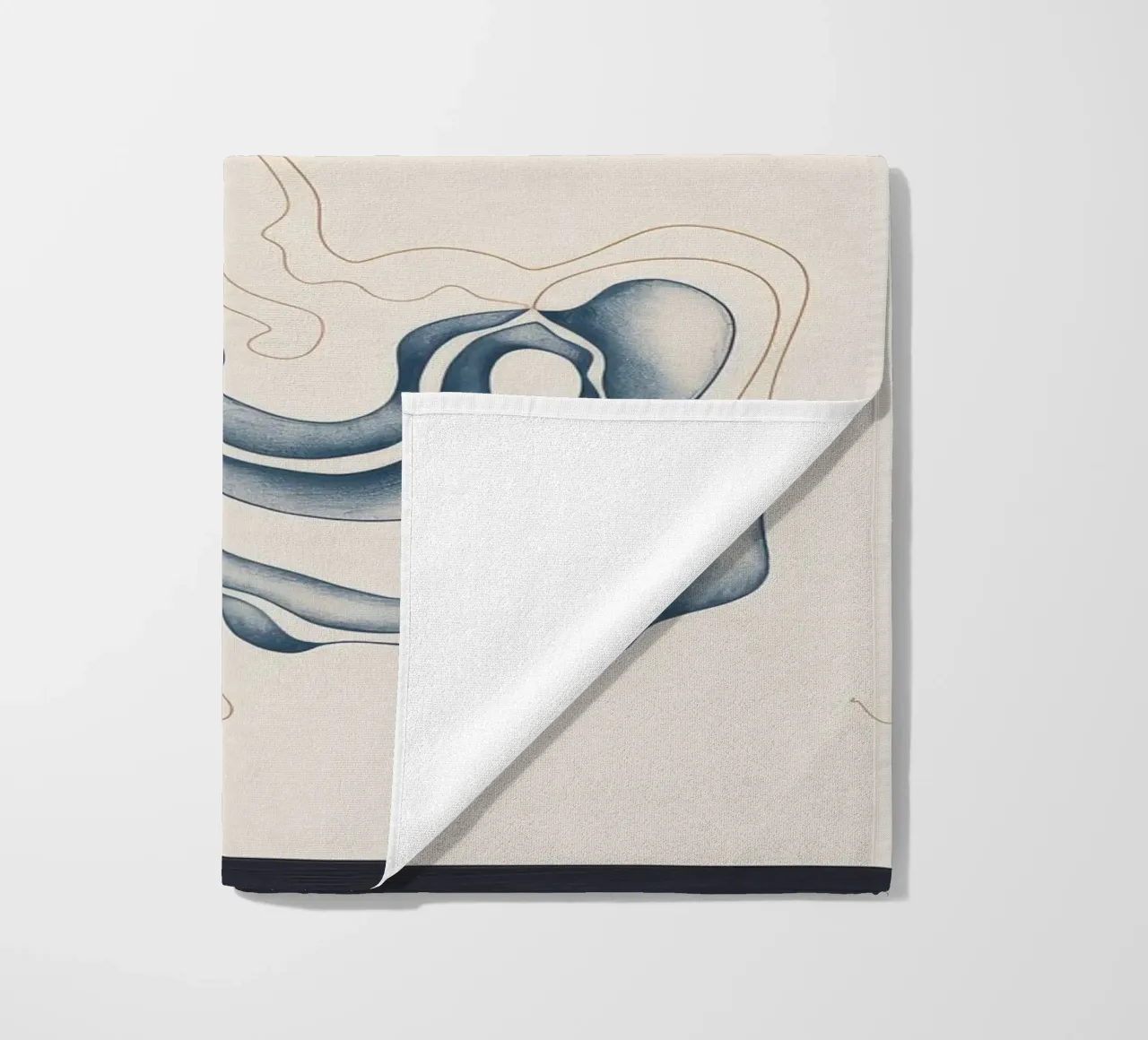 Abstract Fluid Lines beach towel by Seren Liodra