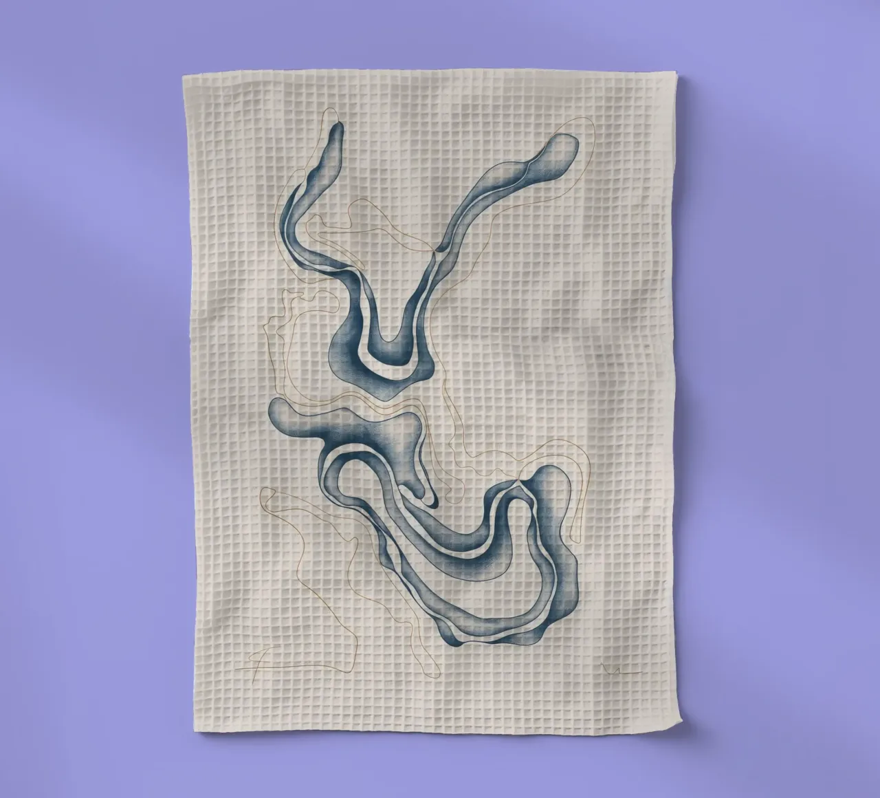 Abstract Fluid Lines torchon de Seren Liodra