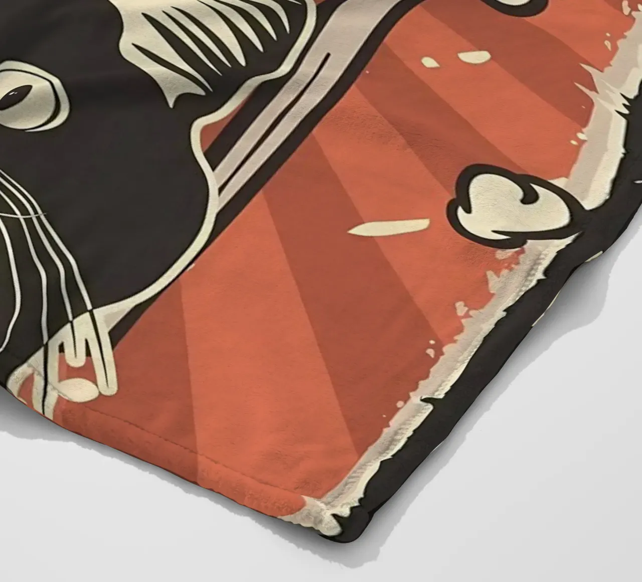 Retro Cat Meme Popcorn coperta in pile da Monique A Hooper