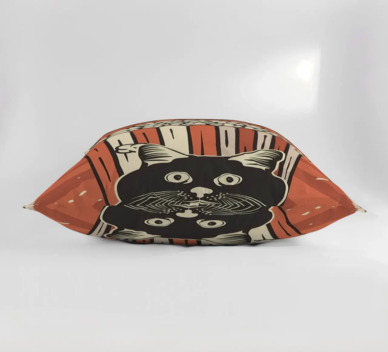 Retro Cat Meme Popcorn cuscino da Monique A Hooper