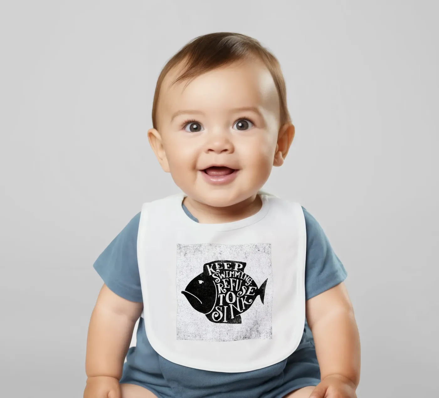 keep swimming Babylätzchen von Matthew Taylor Wilson