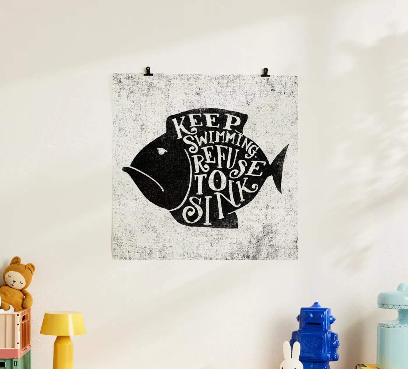 keep swimming poster da Matthew Taylor Wilson