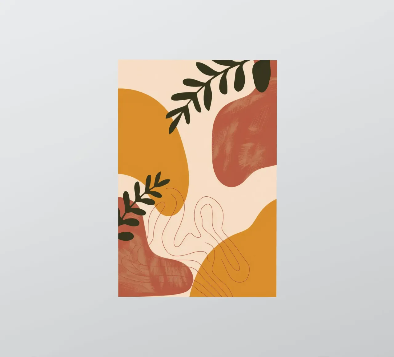 Earthy Abstract Shapes sticker by Seren Liodra