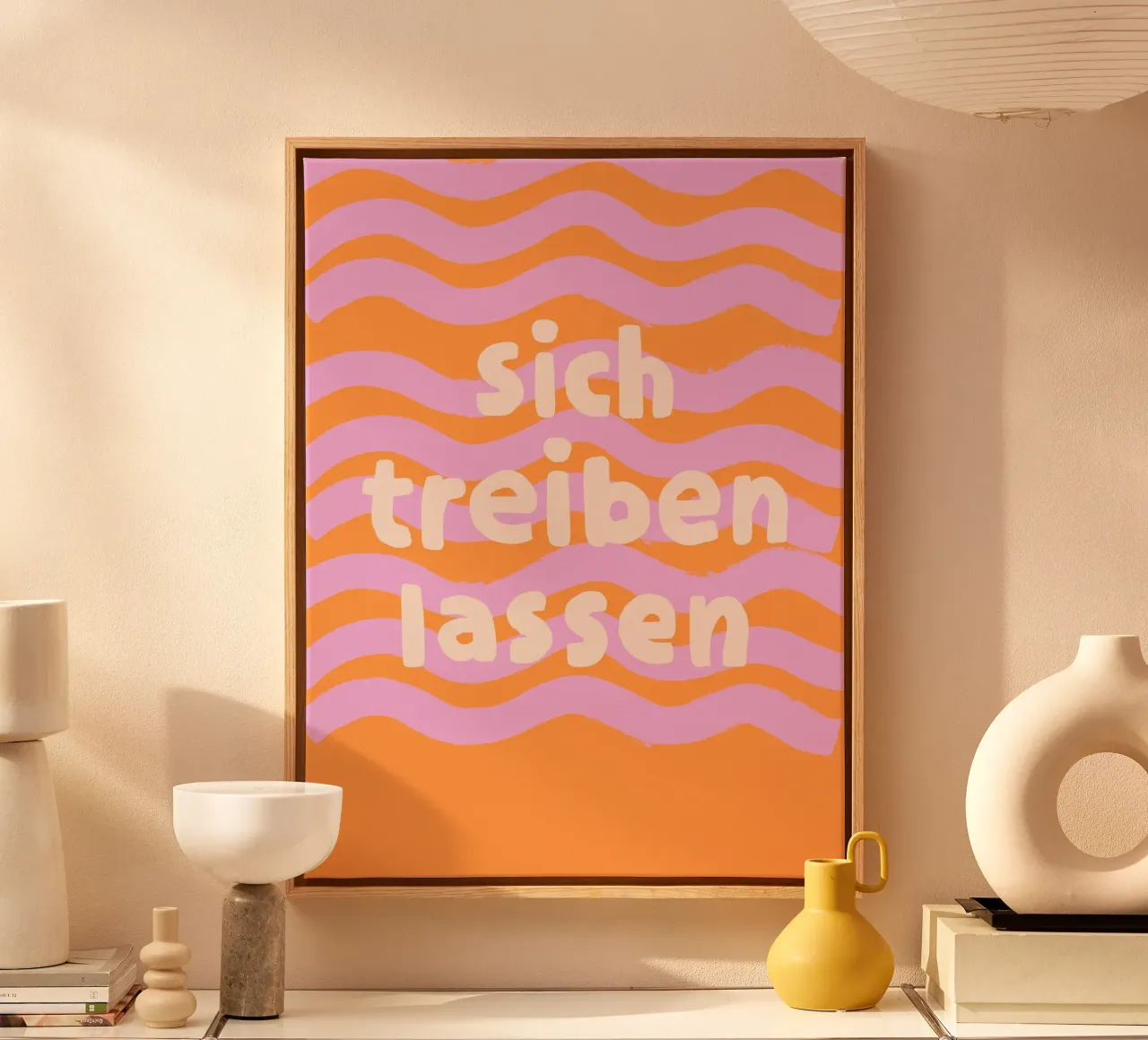 Let yourself drift canvas by All Colours