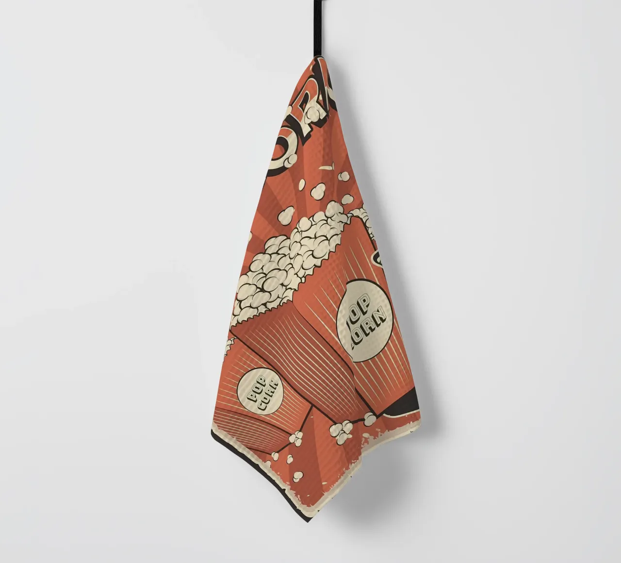 Popcorn per gatti retrò canovaccio da cucina da Monique A Hooper