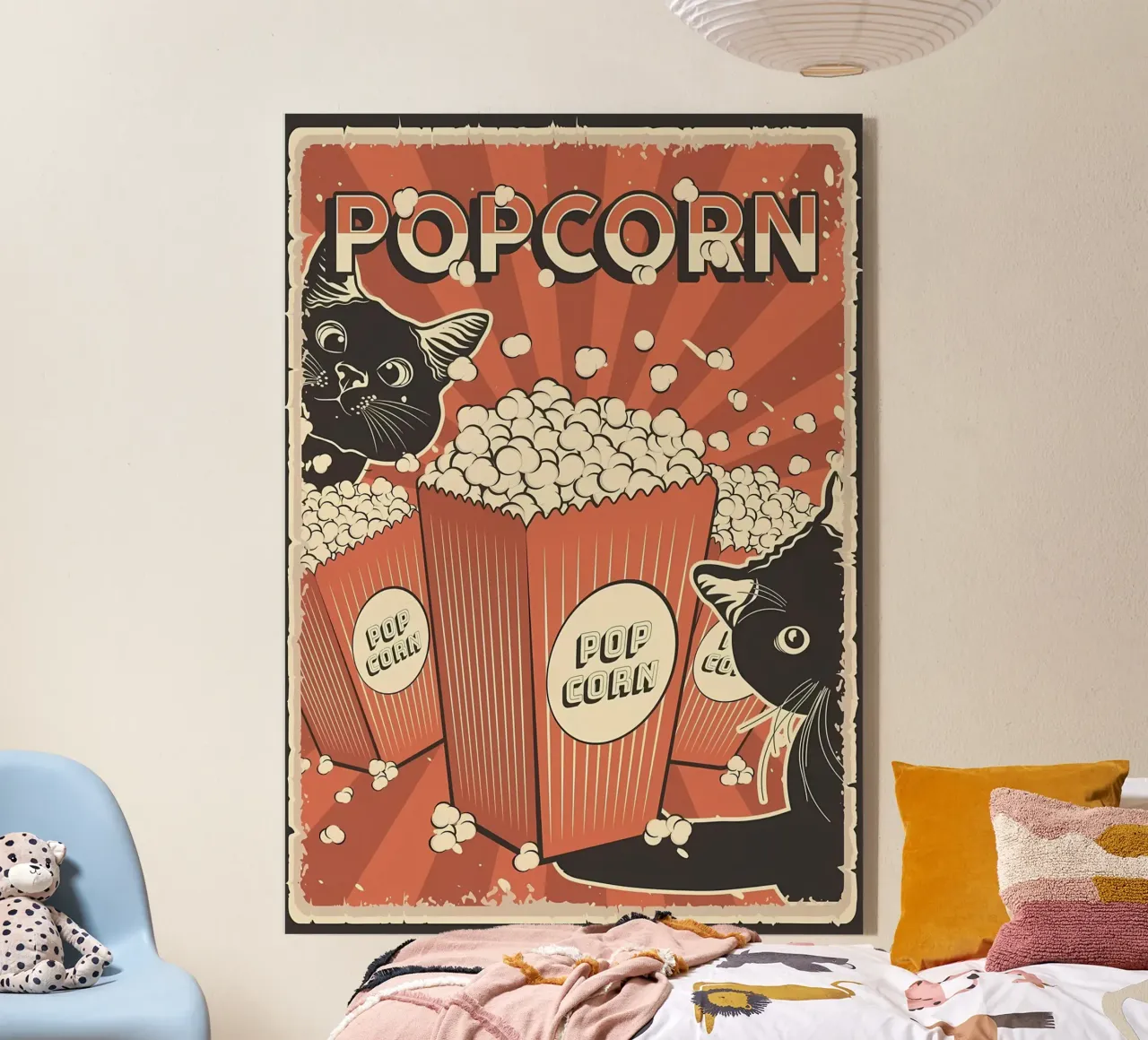 Popcorn per gatti retrò plexiglass da Monique A Hooper