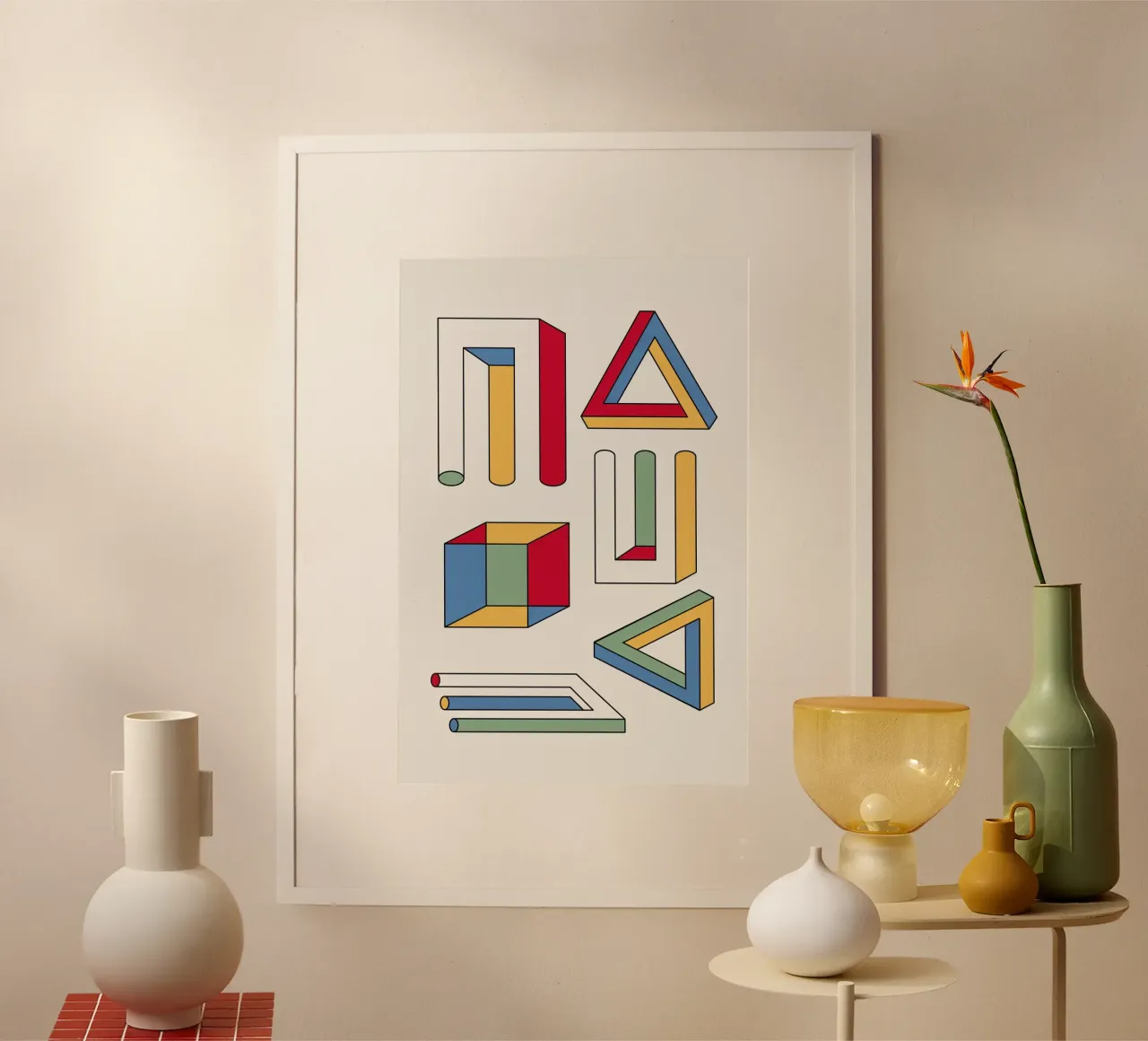 Volumes 1 poster con telaio in alluminio da The Poster Kid
