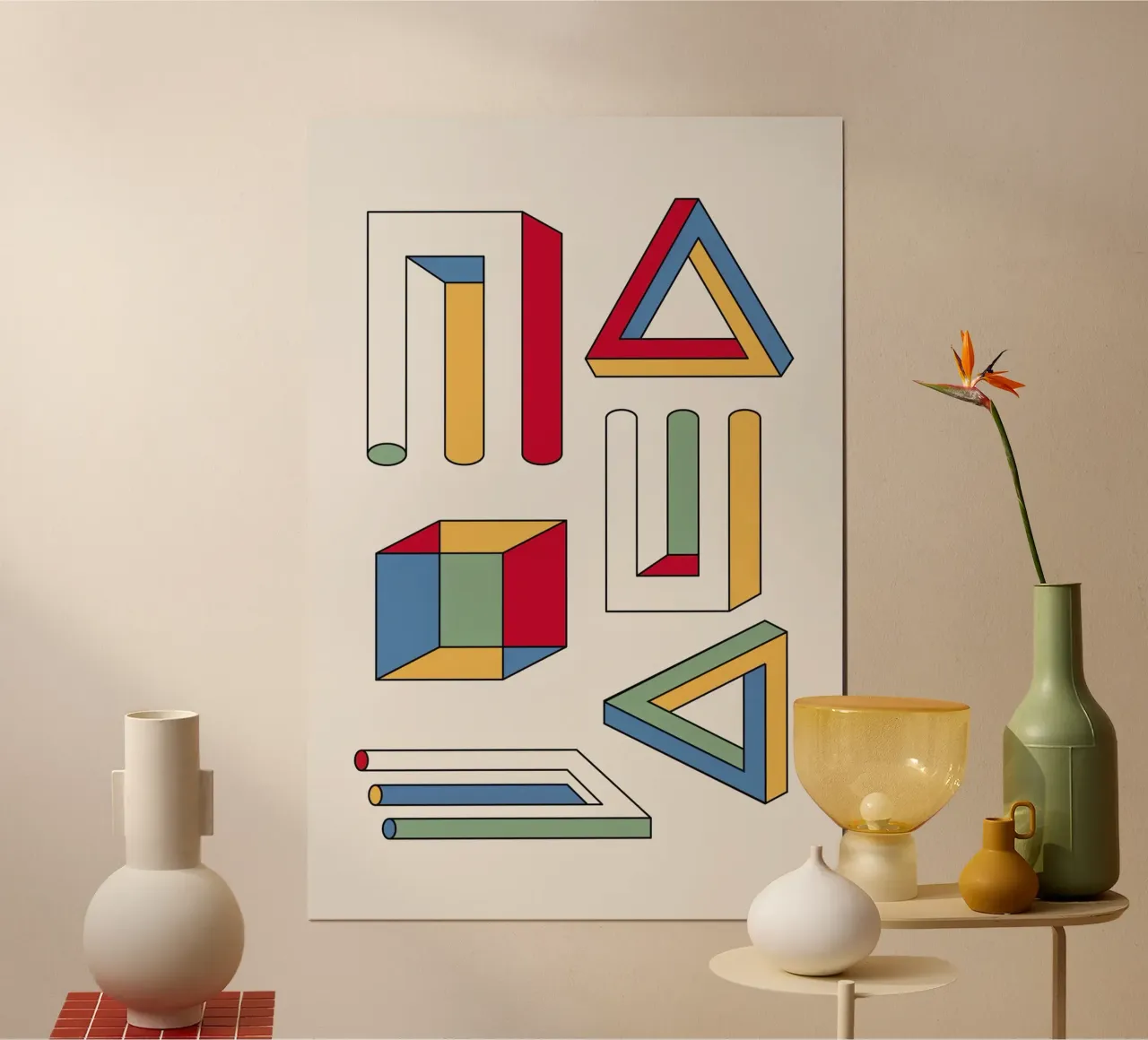 Volumes 1 poster con telaio in alluminio da The Poster Kid