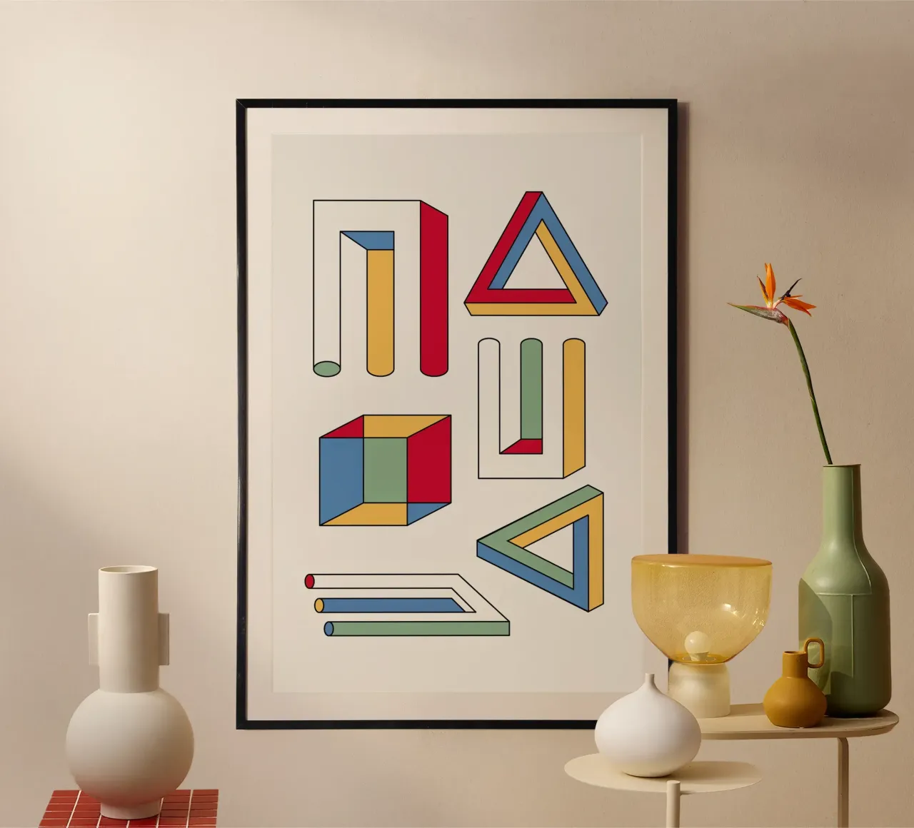 Volumes 1 poster con telaio in alluminio da The Poster Kid