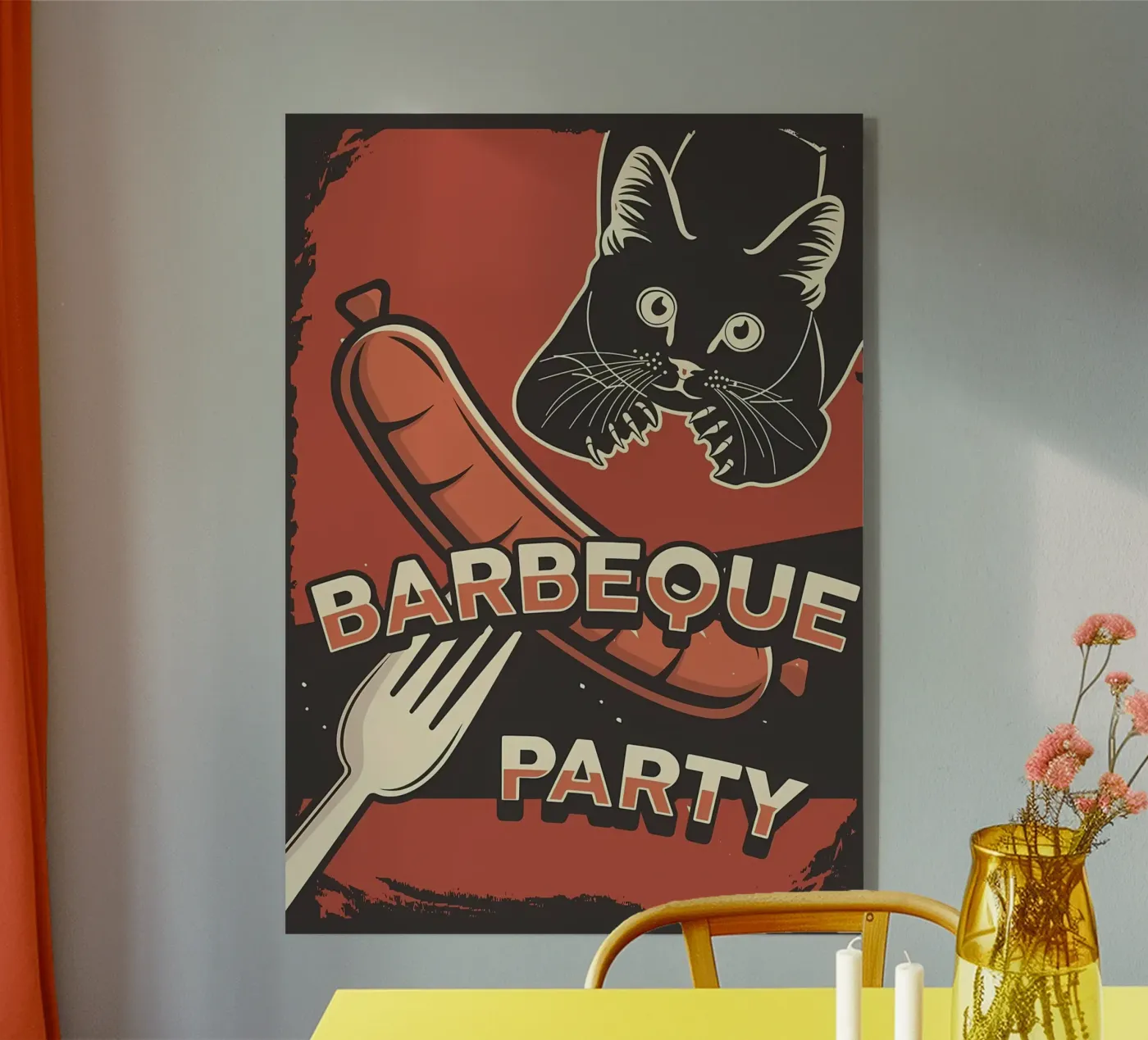 Gatto da barbeque plexiglass da Monique A Hooper