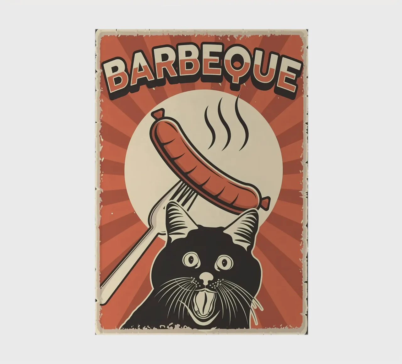 Chat amusant pour la fête du barbecue carnet de notes de Monique A Hooper