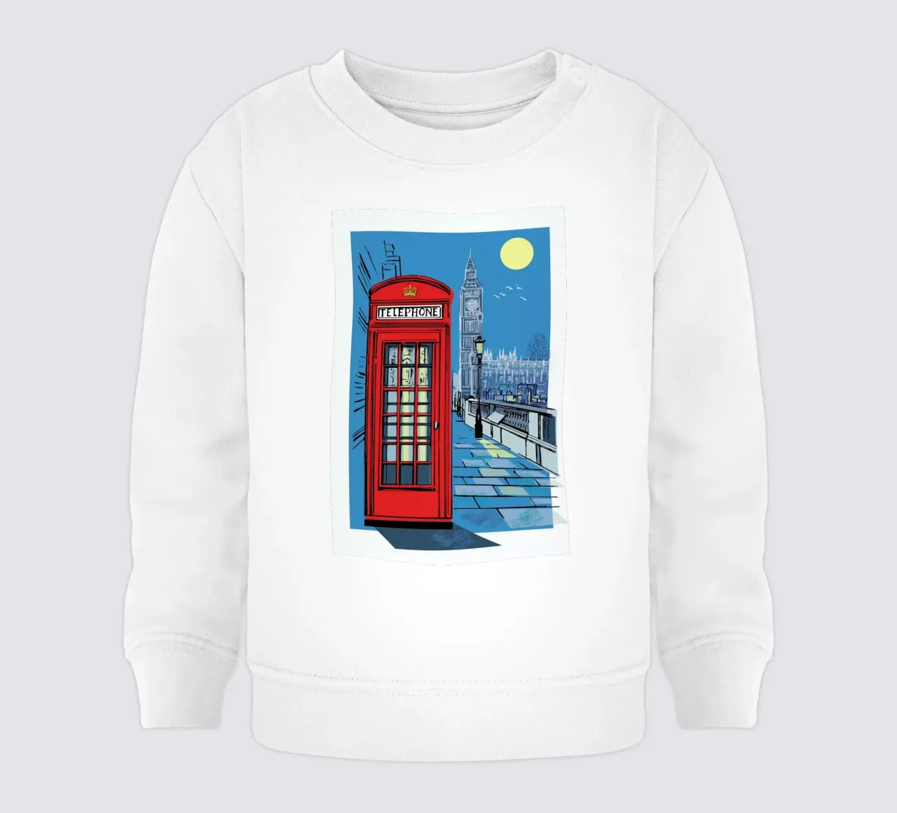 Telephone Box felpa neonato da Rocket68