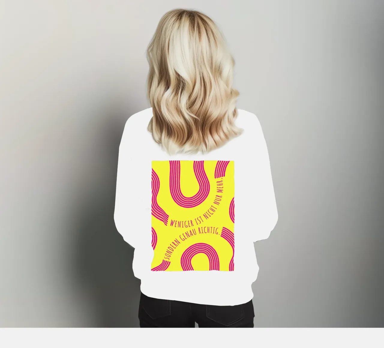 MENO NON È SOLO PIÙ, MA ANCHE GIUSTO felpa da DigiWunderwerk