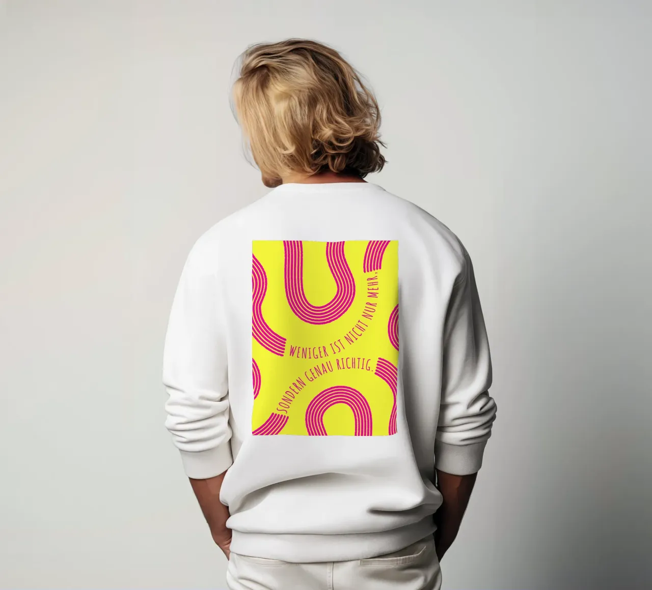 MENO NON È SOLO PIÙ, MA ANCHE GIUSTO felpa da DigiWunderwerk